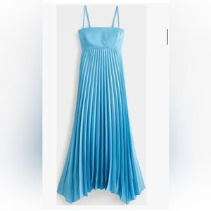 A&F Giselle Clasp-Back Pleated Midi Dress. (Size Large Tall)